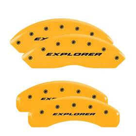 10252sxplyl Mgp Caliper Covers 810036671651 Front Rear Set Disc Brake Cover For Ford Explorer 2020-2022