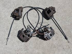 6763729 Mini Brake Caliper Set Front And Rear With Parking Cables 2004-2008 R50 R52 R53