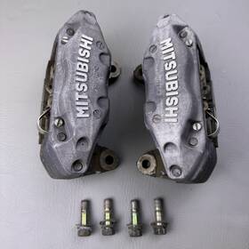 Mb928037 Mitsubishi 1993-1999 3000gt Vr-4 Pair Front Calipers Left Right Set Sumitomo Oem