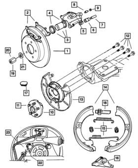05073641aa Mopar Genuine Disc Brake Adapter Left 5073641aa