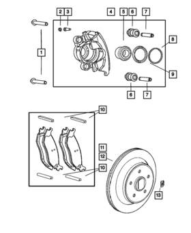 05093339ab Mopar Genuine Disc Brake Caliper Right 5093339ab