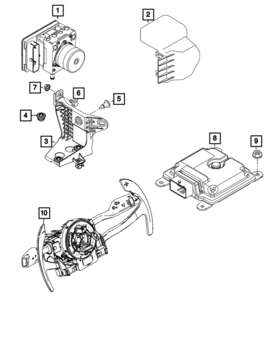 6510254aa Mopar Genuine Brake Mounting Bolt - Pack Of 5