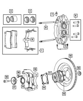 68270299aa Mopar Genuine Disc Brake Caliper Assembly Left