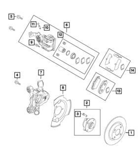 68313922aa Mopar Genuine Disc Brake Caliper Assembly Right