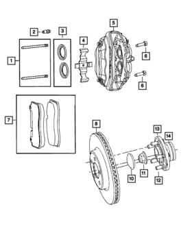 68525315aa Mopar Genuine Disc Brake Caliper