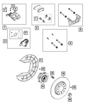 68526657aa Mopar Genuine Disc Brake Caliper