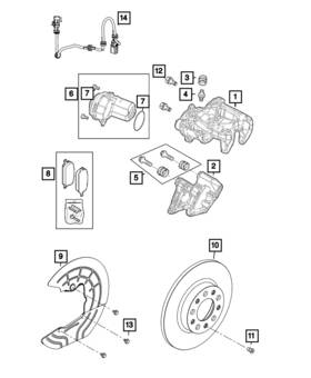68607360aa Mopar Genuine Disc Brake Caliper Assembly Right