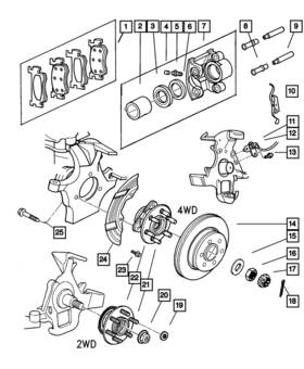R5016168aa Mopar Genuine Disc Brake Caliper Right