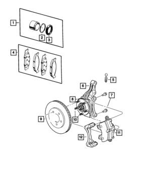 R5191239ab Mopar Genuine Disc Brake Caliper Assembly Remanufactured Left