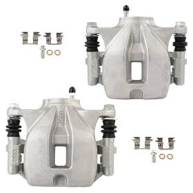 13394791 Motofatory For 08-13 Toyota Highlander 2pcs Silver Rear Left Right Brake Calipers