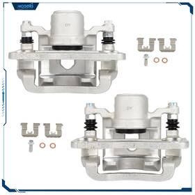 Am843563tor Motors-parter Set 2 Rear Brake Calipers With Bracket For Hyundai Santa Fe Kia Sorento