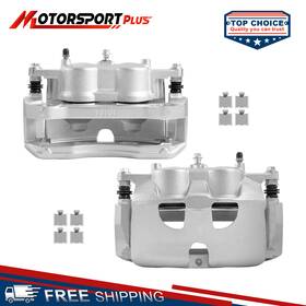 M062057058f Motorsportplus Pair Front Brake Calipers With Bracket For 2012-2020 Ford F-150 2.7l 3.5l 5.0l