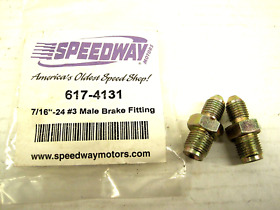 617-4131 New An Steel 7/16 -24 #3 Male Brake Adapter Connector Fittings