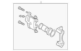 41001-6rr0a Nissan Genuine Caliper