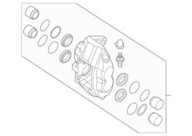 41011-1ea5a Nissan Genuine Disc Brake Caliper