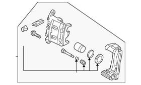 41011-5mt0a Nissan Genuine Disc Brake Caliper