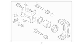 41011-6le1a Nissan Genuine Caliper
