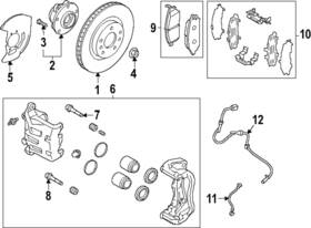 Nissan 41134-3ja0a Genuine Disc Brake Caliper Pin