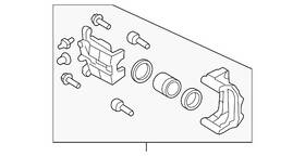 44001-1ea5a Nissan Genuine Disc Brake Caliper