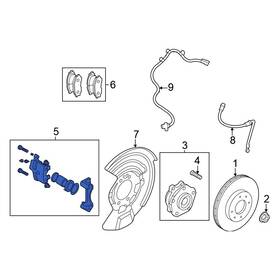 410116rr0a Nissan Oe For Rogue 2021-2023 Front Left Disc Brake Caliper