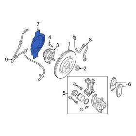 41161ja02a Nissan Oe For Altima 2007-2009 Front Left Brake Dust Shield
