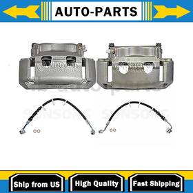 Best05082025l10440 Nugeon Automotivecomponents Sunsong 4 Piece Brake Caliper Set With Hoses Fits Ford E-250 Econoline 4.9l 5.8l 4.2l