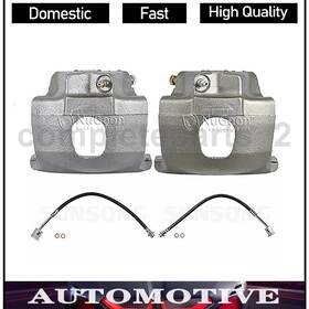 Compltsm241207145091 Nugeon Automotivecomponents Sunsong 4pcs Brake Calipers Front And Hose Lines Fits Ford E-100 Econoline 4.9l 5.8l