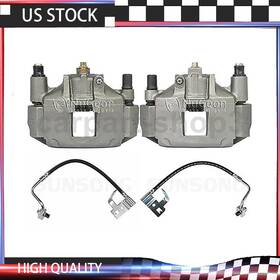 Sop3m241214177849 Nugeon Automotivecomponents Sunsong 4x Front Car Brake Calipers With Hose Line Fits Ford Thunderbird 3.8l 5.0l
