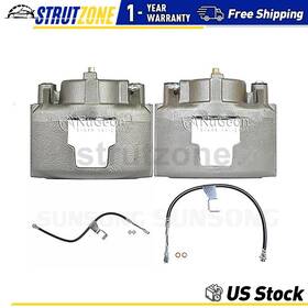 Stsum250109170000 Nugeon Automotivecomponents Sunsong Front Brake Calipers With Hoses Fits Chevrolet K3500 6.5l