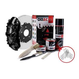 Omac 96aa1010 Brake Caliper Epoxy Based Car Paint Kit New York Black Glossy High-temp