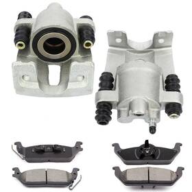 Pa832143p01 Parautostore Rear Brake Calipers And Ceramic Pads For Ford F-150 2004-2009 2010 2011