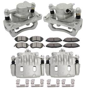 Pa839324p01 Parautostore For 2008-2011 Subaru Impreza Front And Rear Brake Calipers Ceramic Pad