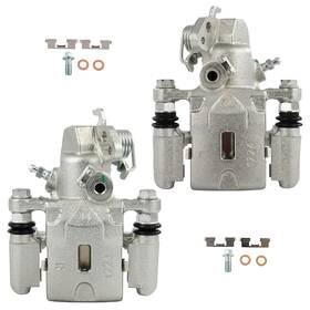 Pa845628r01 Parautostore Pair Brake Calipers With Bracket For 2005-2006 Hyundai Elantra Left Right Rear