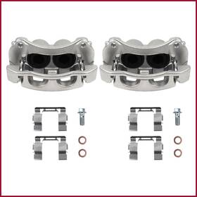 Pdbc9512 Parod Front Brake Caliper For 04-07 Equinox Torrent Vue 2pc Right Left Silver W Clips