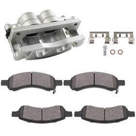 Pt84848001am Partsmarket2018 Brake Calipers Front Left And Ceramic Pads Fits 2006 - 2009 Gmc Envoy 5.3l