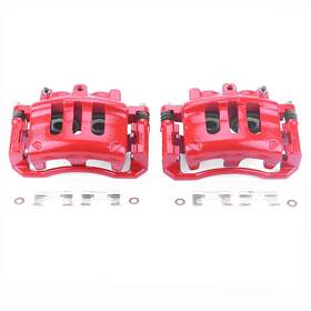 S4840 Pep Boys Power Stop Brake Caliper Performance Stock Cast Iron Red Ford Lincoln Merc