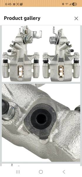 19-b2068 Philtop 19-b2068/69 Brake Caliper Rear Compatible With 1998-2007 Honda Accord 2004-2008 Acura Tsx