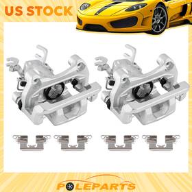 X1m062059060x Poleparts Pair Lh And Rh Rear Disc Brake Calipers &bracket For 2006-2012 Ford Fusion Mazda 6