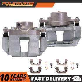 X1m62013014x Poleparts 2x Front Brake Calipers With Bracket For Kia Optima 2011-2015 Hyundai Sonata 2.4l