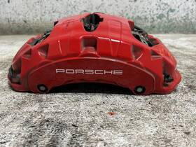 536.po1m23 Porsche 2023 Macan Passenger Right Side Front Brake Caliper Oem Red Brembo