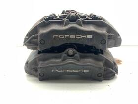 95535142133-24253 Porsche 2004-2010 Cayenne Front Brake Caliper Pair Set Brembo Black 17zl 17zr
