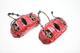 95b615105t Porsche 15-16 Macan Turbo Front Brembo Brake Caliper Carrier Shoe Set Oem