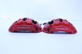 95b615123b-24051 Porsche 2015-2018 Macan Gts Front Brake Calipers Brembo Set Pair Red