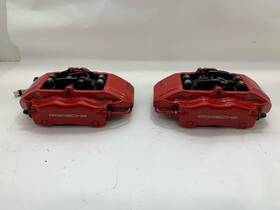 99635142511-24277 Porsche 2000-2012 Boxster Cayman Front Brake Calipers Brembo Pair Red