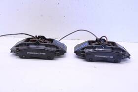 99635242103-23448 Porsche 1999-2012 911 996 Rear Brake Calipers Brembo Set Pair Black
