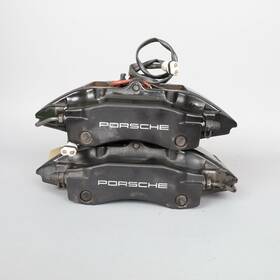 99635242103-25197 Porsche 1999-2012 911 996 Rear Brake Calipers Brembo Set Pair Black Oem Used