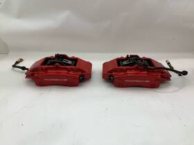 99635242113-24277 Porsche 2000-2012 Boxster Cayman Rear Brake Calipers Brembo Pair Red