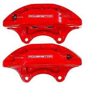 S15038 Power Stop High-temp Disc Brake Caliper Set - Red Powder Coated Pair