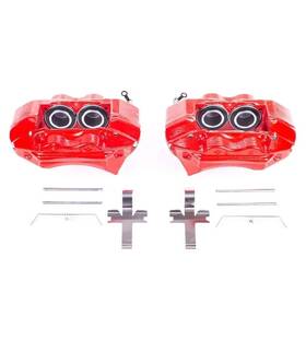 S1828 Power Stop Front Pair Of High-temp Red Calipers For Toyota 4runner 95-02