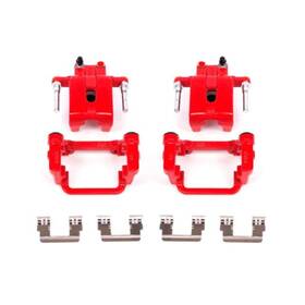 S4992 Power Stop Powerstop Rear Red Calipers With Brackets - Pair For 05-19 Chrysler 300